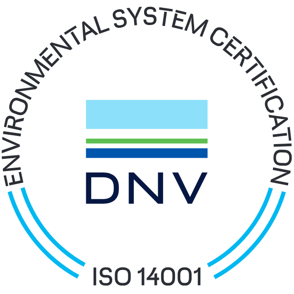 Logo certificazione iso 14001 per la gestione ambientale dei rifiuti